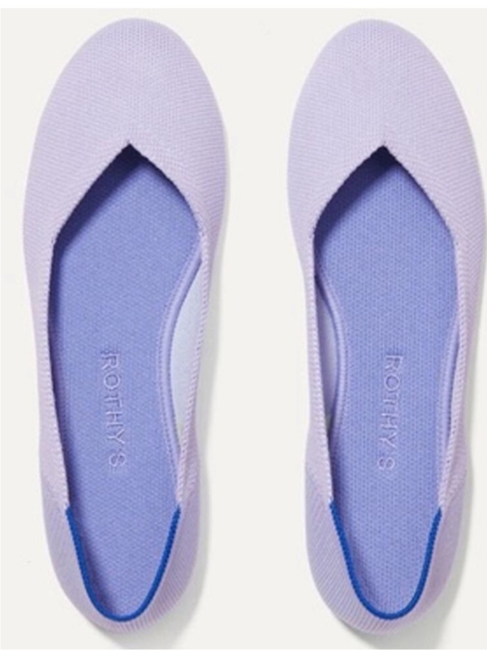 Rothy's Light Grape color, lilac. Knit Ballet Flats!